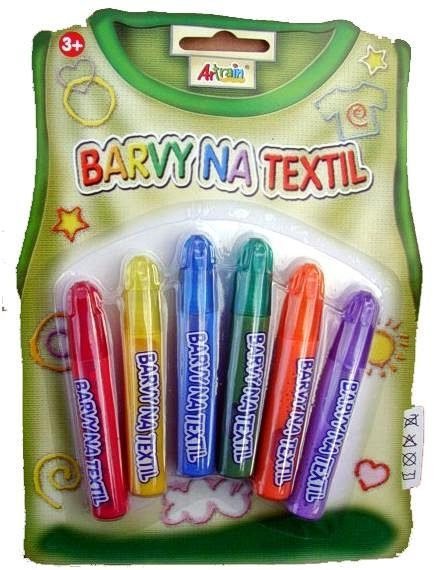 Základní barvy na textil - na blistru