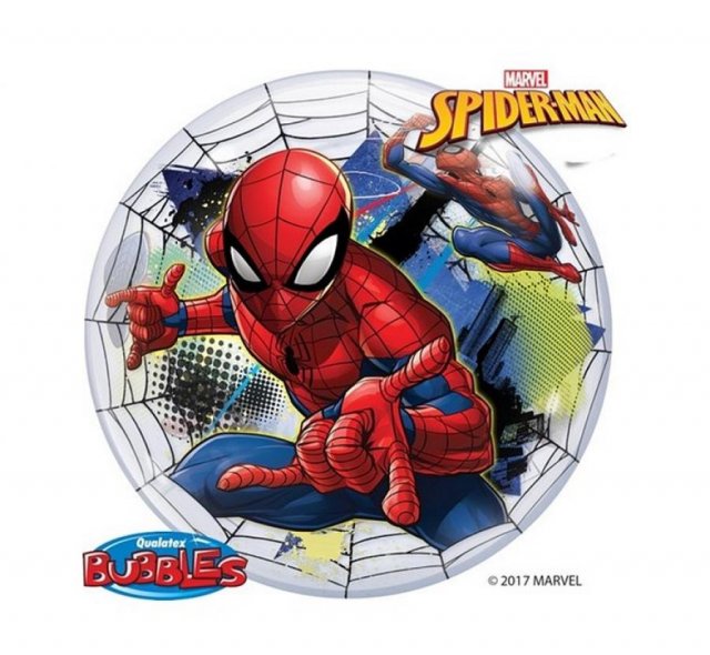 Fóliový balónek Spiderman QL bubble, 56cm
