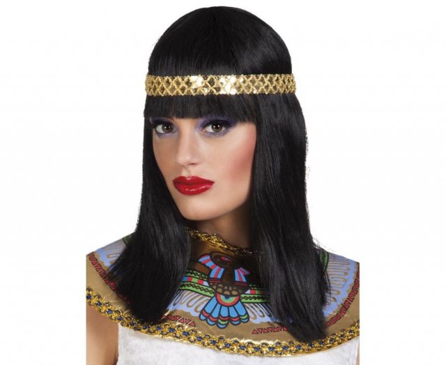 Paruka Kleopatra s čelenkou