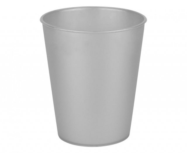 Plastový kelímek stříbrný, znovupoužitelný, 250 ml