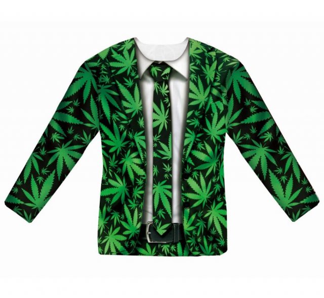 Tričko s potiskem "Marihuana" - Velikost M