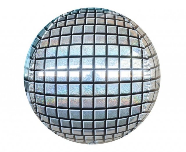 Fóliový balónek - Disco koule, 40cm