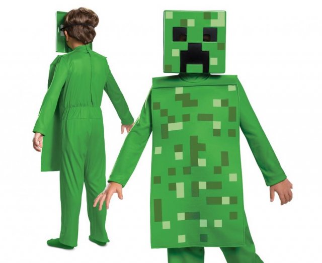 Dětský kostým Minecraft - Creeper Classic, velikost S (4-6 let)