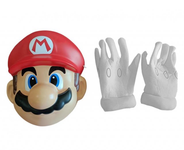 Sada Super Mario - Maska a rukavice