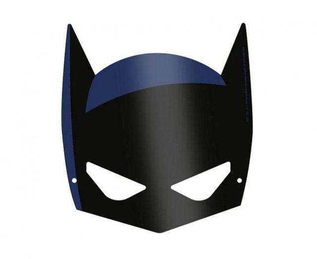 Papírové masky "Batman", set 8 ks