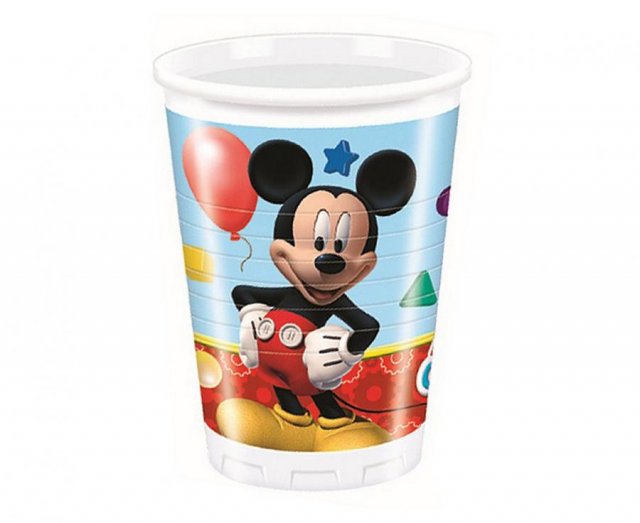Plastové kelímky, Mickey mouse, 200 ml, 8 ks