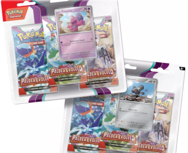 Pokémon TCG: SV02 Paldea Evolved - 3 Blister Booster