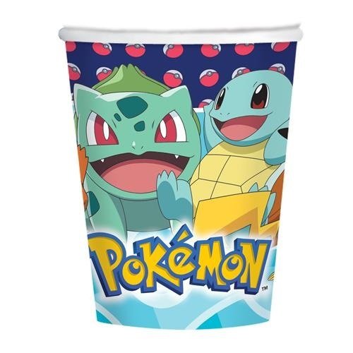 Papírové kelímky "POKEMON", 250ml, 8ks