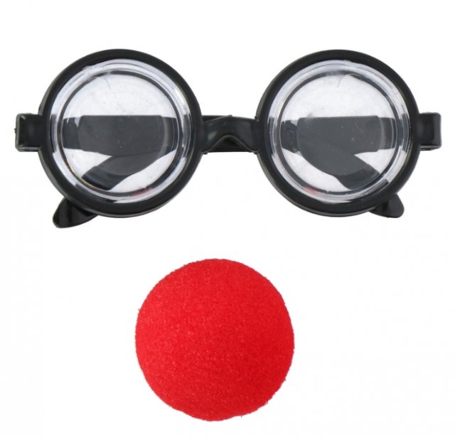Party set "klaun" - brýle a nos