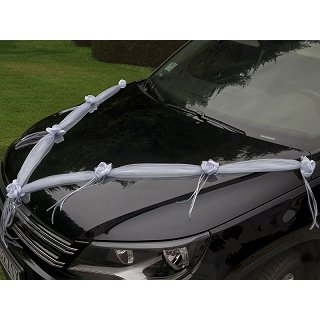 Ozdobná organza, doplněk na auto (zn. PartyDeco)