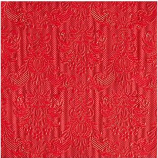 Ubrousky, perleťově červená, se vzorem Elegance, 33*33 cm