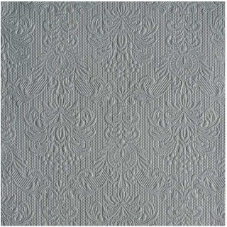 Ubrousky, šedostříbrné se vzorem, Elegance, 33*33 cm