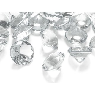 Konfety diamantové, transparentní 30mm