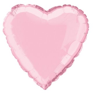 Fóliový balónek srdce, pastel pink