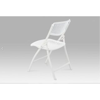 Skládací židle plastová - bílá