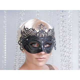 Party maska, ornament černá