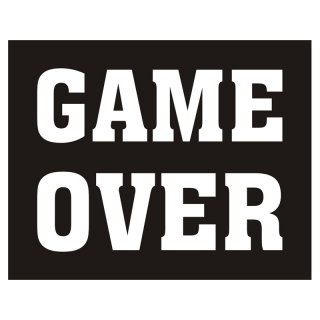 Nálepka, Game over