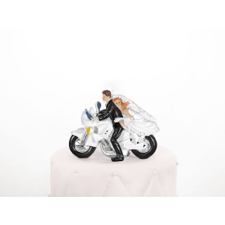 Figurka, novomanželé na motorce 2 (zn. PartyDeco)