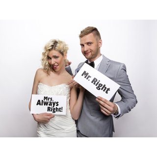 Mr. Right & Mr. Always right! - Vtipné svatební kartičky