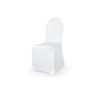Potah na židli, elastický, bílý PKKCN12R