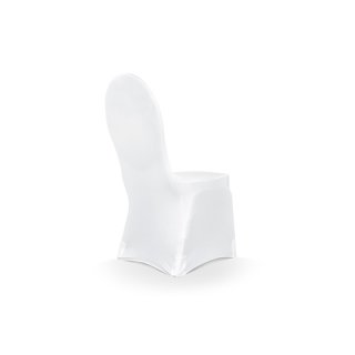 Potah na židli, kvalitní, elastický, bílá barva