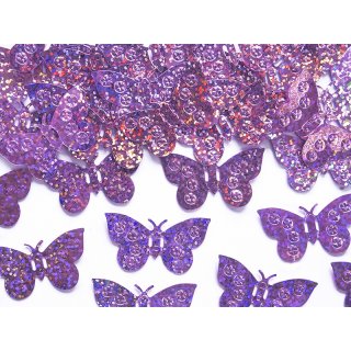 Holografické konfety, motýl růžový