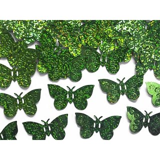 Holografické konfety, motýl zelený