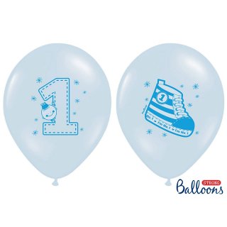 Balónek modrý, teniska "1", 30 cm