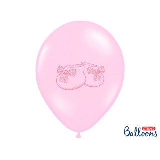 Balónek růžový, botičky, 30 cm