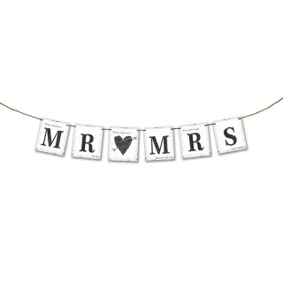 Závěsný banner "Mr and Mrs"