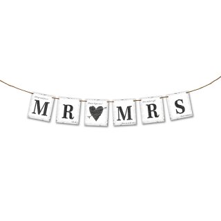 Baner "Mr and Mrs"