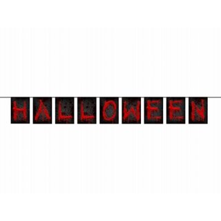 Banner, nápis Halloween