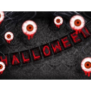 Banner, nápis Halloween