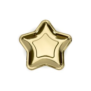Podtácek Hvězda - zlatý, 18 cm