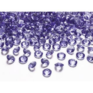 Diamantové konfety, 12mm, fialové