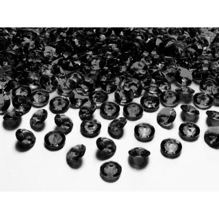 Diamantové konfety, 12mm, černé