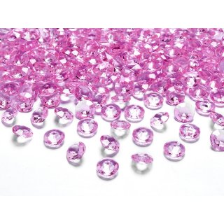 Diamantové konfety, 12mm, růžové