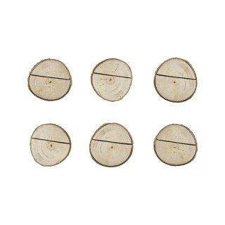 Dřevěné podstavce na kartičky / set 6ks