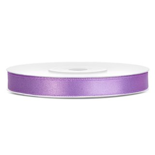 Stuha saténová, levandule, 0.6cm/25m