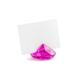 Diamantový držak na kartičku, růžový