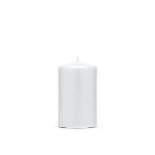 Svíčka válec, bílá matná, 10*6,5 cm