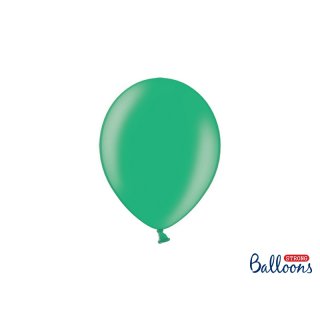 Balónek metalický, zelený, 23 cm (zn. StrongBalloons)