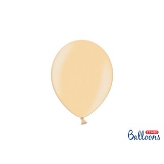 Balónek metalický, světle oranžový, 23 cm (zn. StrongBalloons)