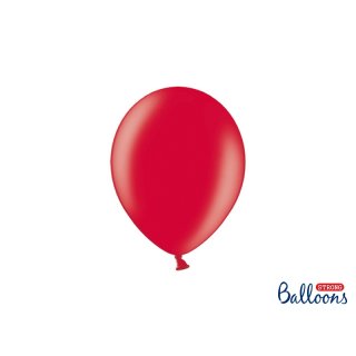 Balónek metalický, červený, 23 cm