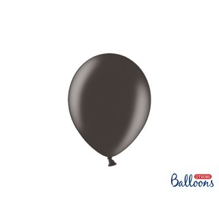 Balónek metalický, černý, 23 cm