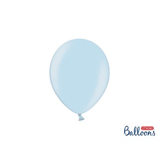 Balónek metalický, světle modrý, 23 cm