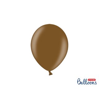 Balónek metalický, čokoládově hnědý, 23 cm (zn. StrongBalloons)