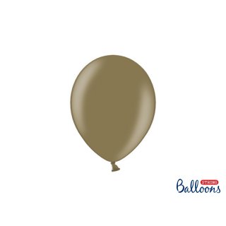 Balónek metalický, cappuccino, 23 cm (zn. StrongBalloons)
