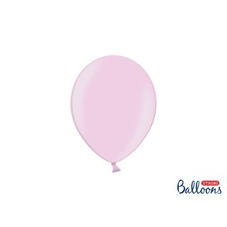 Balónek metalický, světle růžový, 23 cm (zn. StrongBalloons)