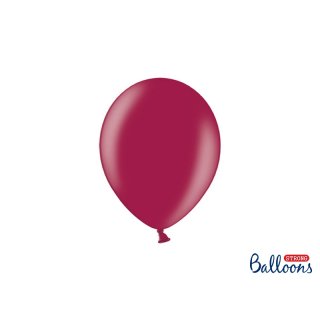 Balónek metalický, bordó, 23 cm (zn. StrongBalloons)